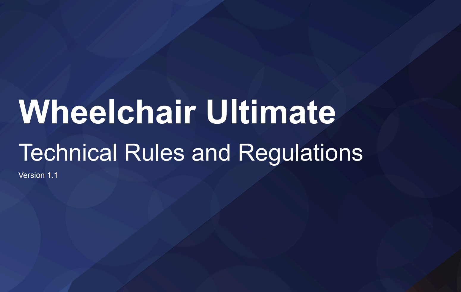 Wheelchair Ultimate: New Technical Rules and Regulations Released